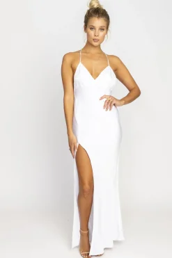 RESA Camille Slip Dress In White Shop