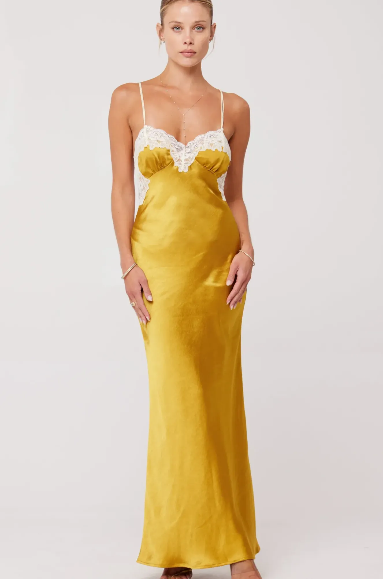 RESA Celine Dress In Gold Outlet