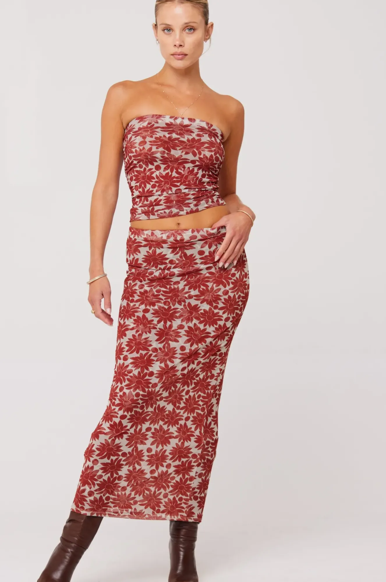 RESA Clyde Mesh Skirt In Dolce Fashion