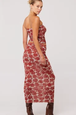 RESA Clyde Mesh Skirt In Dolce Fashion