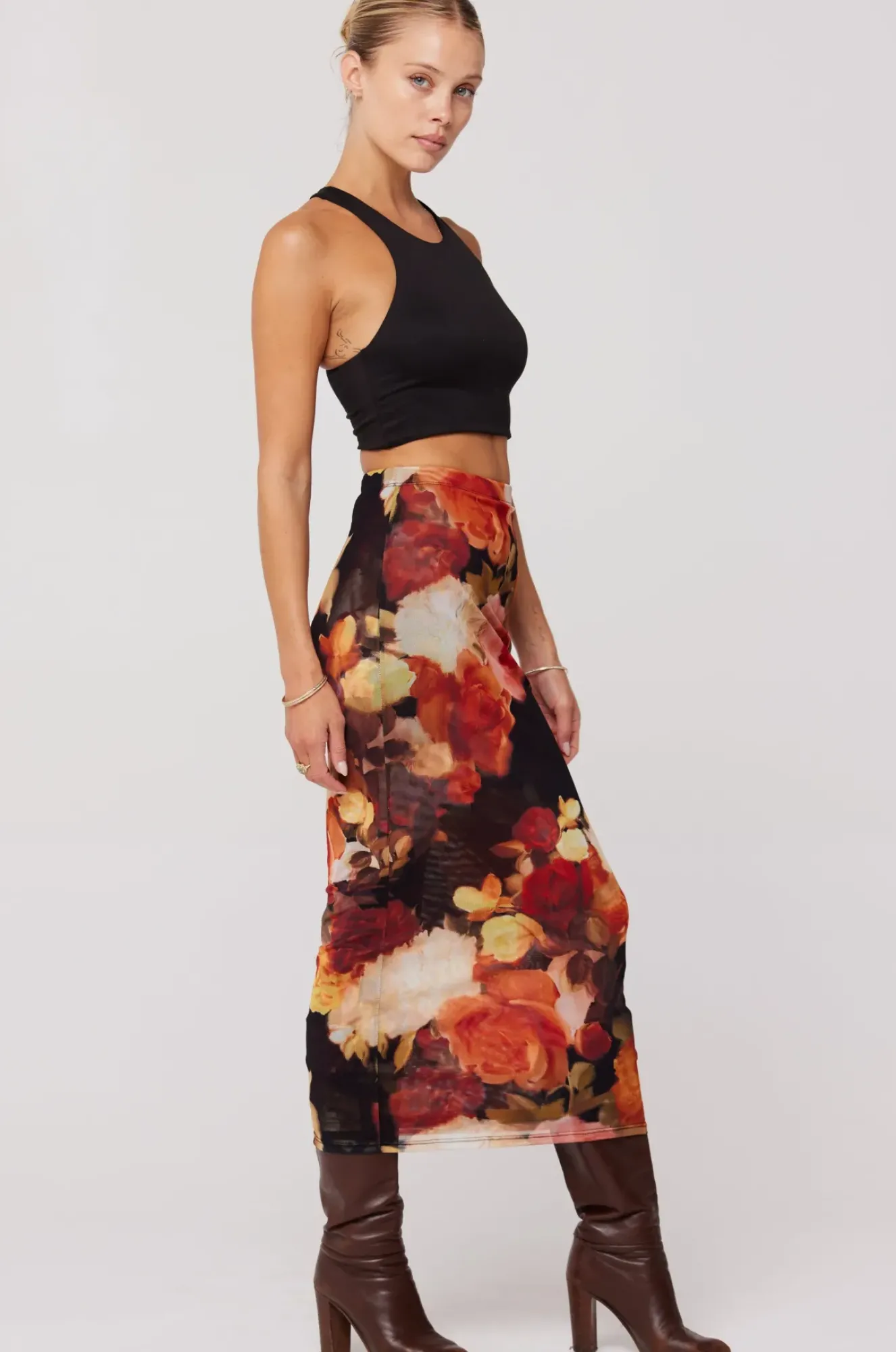 RESA Clyde Mesh Skirt In Muse Store