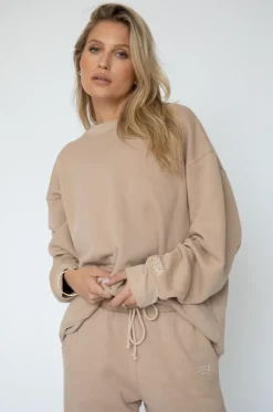 RESA Gunner Sweatshirt In Sand Hot