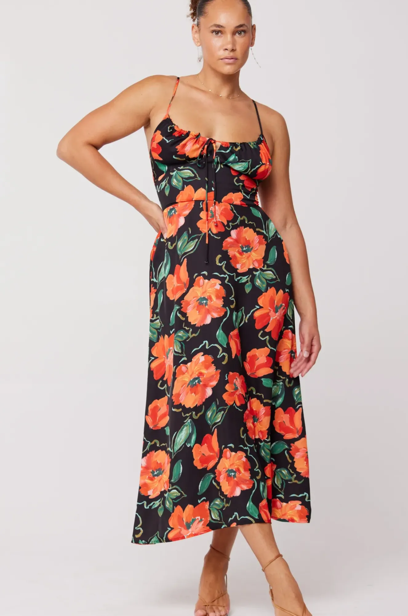 RESA Kaitlyn Midi In Poppy Discount