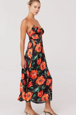 RESA Kaitlyn Midi In Poppy Discount
