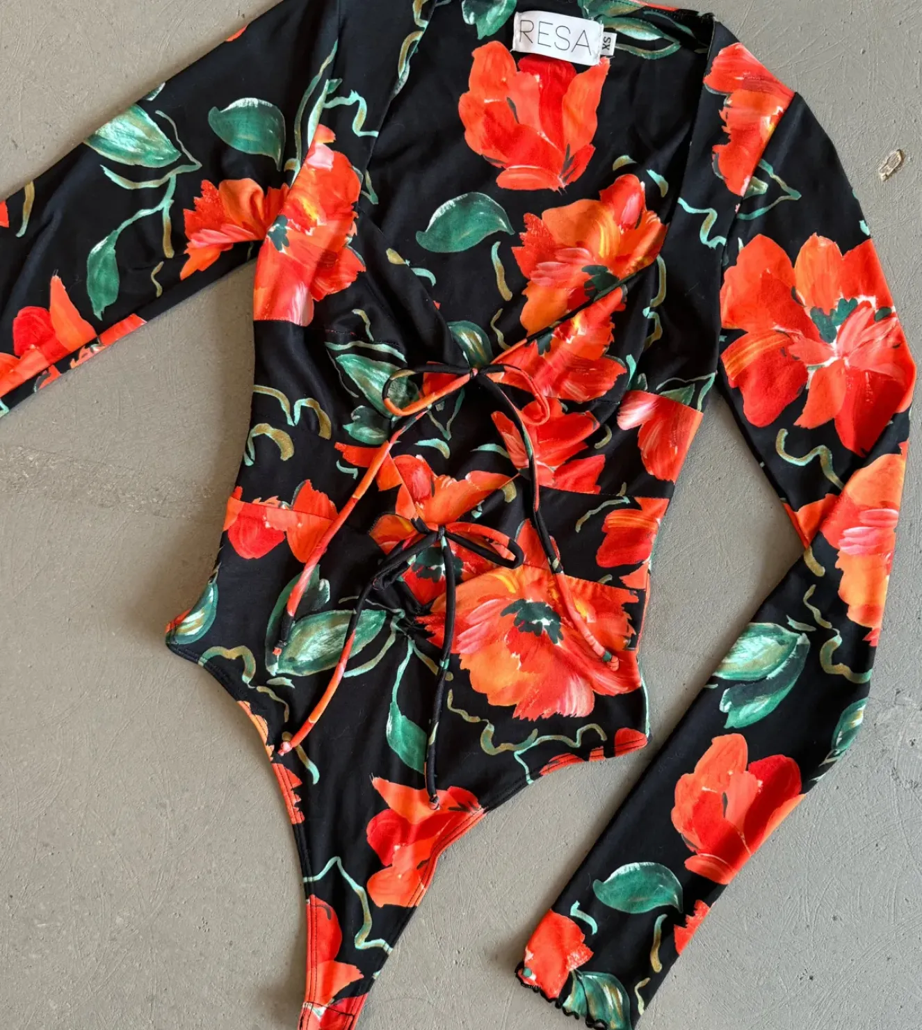 RESA Presley Bodysuit In Poppy Clearance