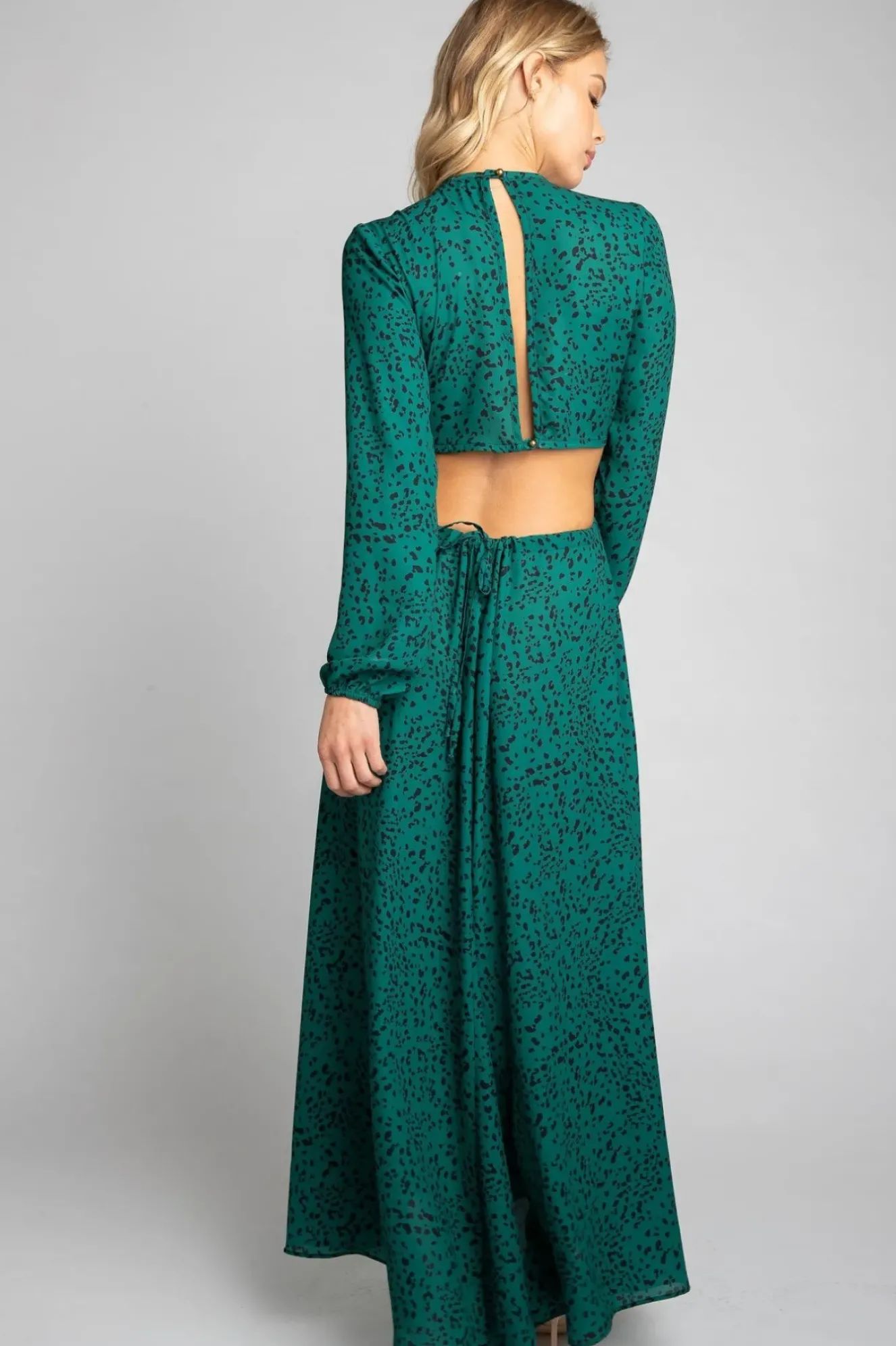 RESA Noelle Maxi Dress - Seabrook Green Maxi Dress With Sleeves Outlet