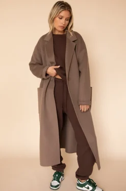 RESA Ryder Coat In Taupe Online