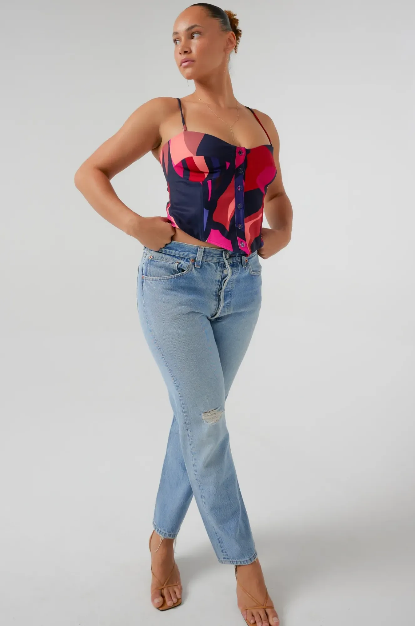 RESA Sienna Corset In Picasso Best