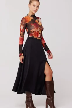 RESA Skatie Midi Skirt In Black Cheap