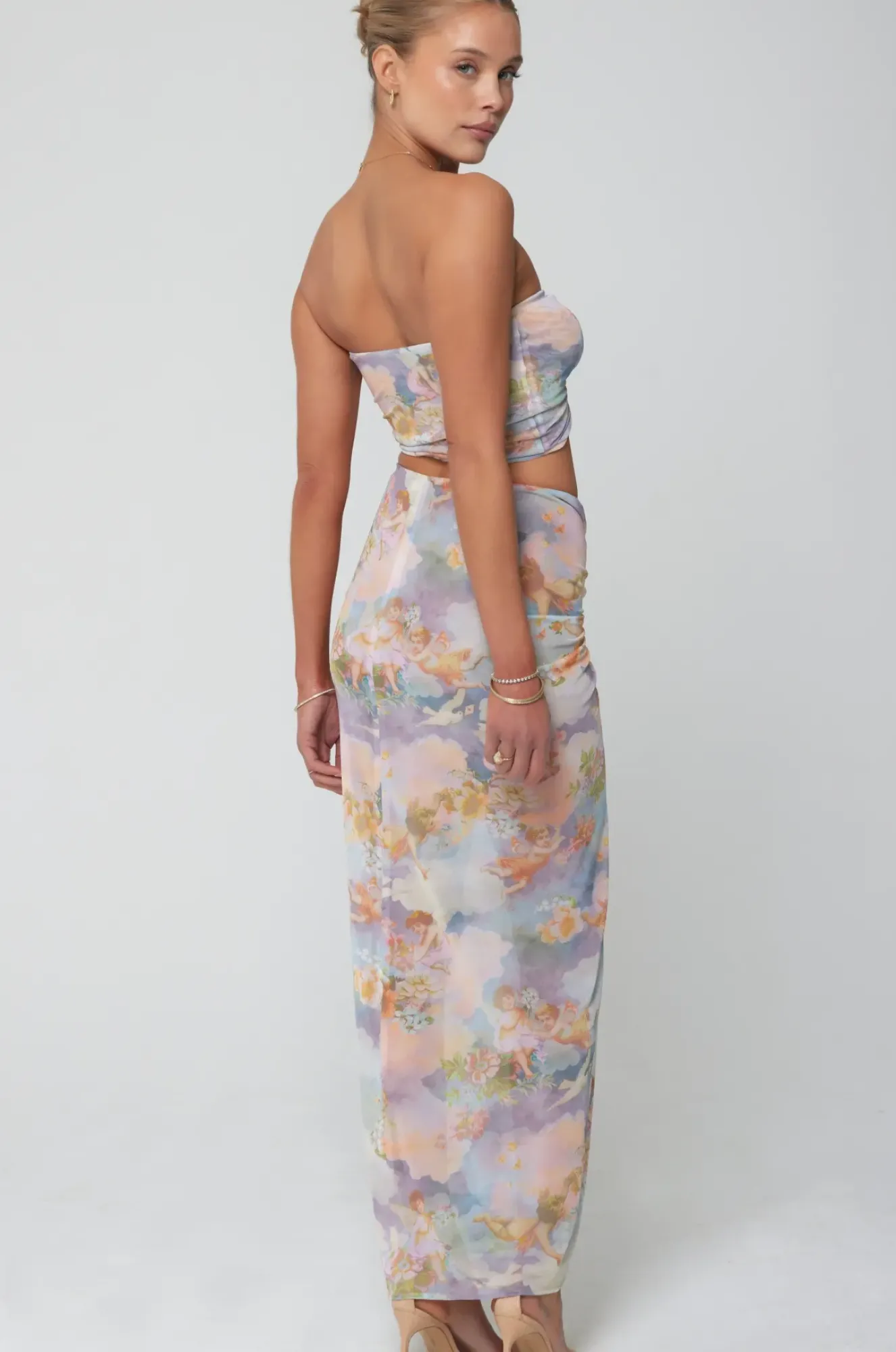RESA Ziggy Mesh Skirt In Versailles Hot