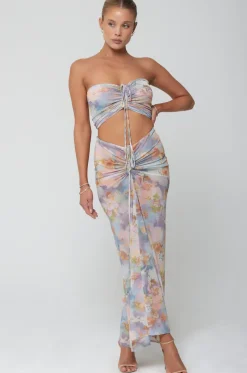 RESA Ziggy Mesh Skirt In Versailles Hot